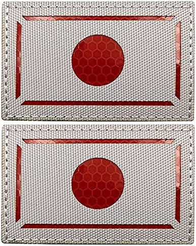 Japan reflektirajuća zastava patch japanski infracrveni IR zakrpa vojni taktički moralni pojačani značke
