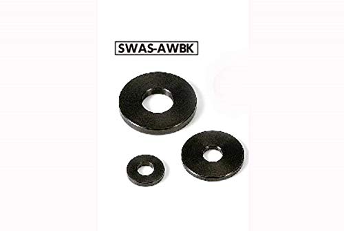 VXB Brand SWA-6-16-3-AWBK nehrđajući čelik Crno podešavanje Metalne perilice -Made u Japanu-pakovanje jednog
