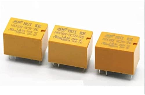 Relej 10kom Kalem DPDT 6-pinski 1no 1nc Mini releji za napajanje PCB tipa HK4100F-DC5V-SHG HK4100F-DC9V-SHG