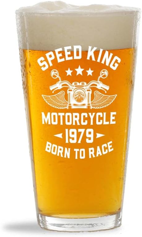 Ljubitelj motocikala Pint Glass 16oz-Speed k motocikl 1987-36 rođendan trkač Sportbike Touring mehaničar