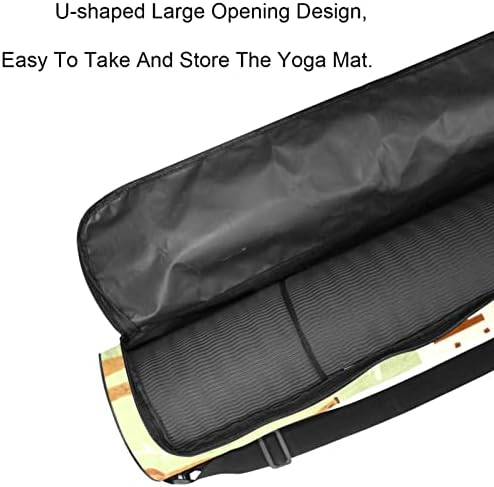 Akvarel Jelena pozadina Yoga Mat torbe full-Zip Yoga Carry Bag za žene i muškarce, Vježba Yoga Mat Carrier