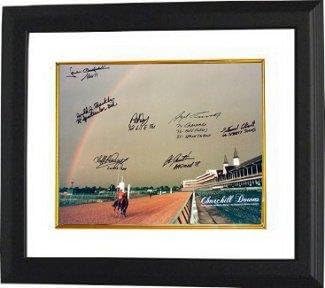 Jean Cruguet potpisao Churchill Downs Kentucky Derby pobjednike Konjske trke 16x20 fotografija 7 Sigs Custom