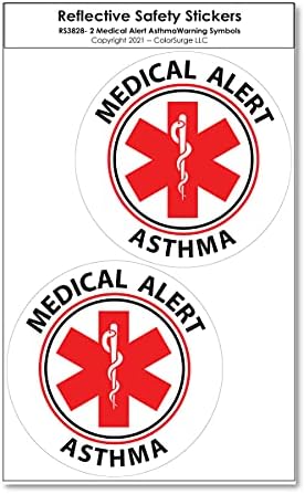 CoolHubcaps ASTHMA Medical Alert ID-a - 2 mala