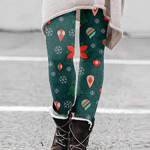Basysin ženska božićne gamaše modne visoke čvrstoće Stretch Soft Comfort Božićne hlače