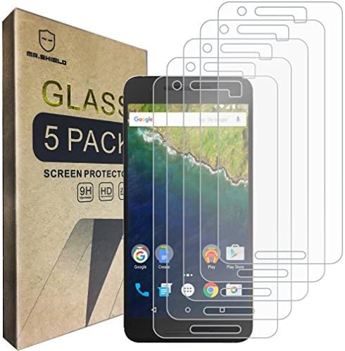 Mr. štit [5-PACK] dizajniran za Huawei Nexus 6P 2015 najnoviji [kaljeno staklo] zaštitnik ekrana [0.3 mm
