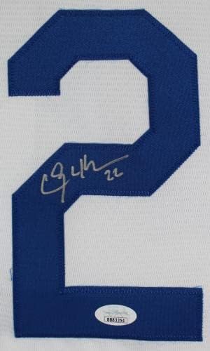 Dodgers Clayton Kershaw potpisao bijeli Nike Jersey JSA svjedok - autogramirani MLB dresovi