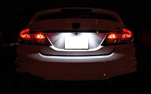 iJDMTOY OEM-Fit 3w komplet svjetla za Full LED registarske tablice kompatibilan sa Acura MDX RL TL TSX ILX Honda Civic Accord Odyssey, Powered by 18-SMD Xenon White LED