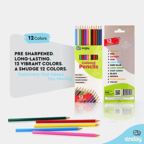 Olovke u boji 12 brojeva, prethodno naoštrene olovke za djecu i odrasle, umjetničke i školske pribor za