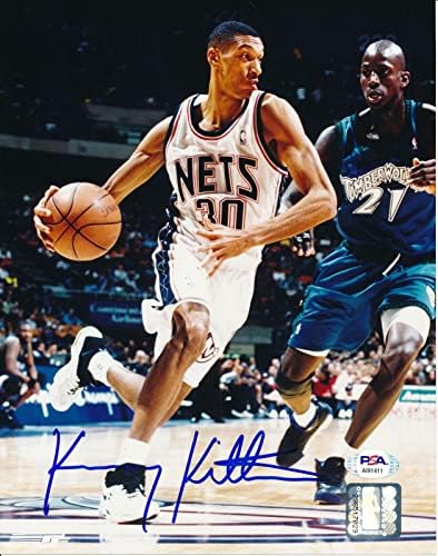 Kerry Kittles New Jersey Nets Potpisan / Auto 8x10 FOTO PSA / DNK 159686 - AUTOGREMENT NBA fotografije