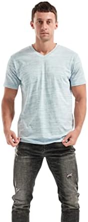 KLIEGOU muške majice sa V izrezom-Casual stilski opremljene elastične majice za muškarce