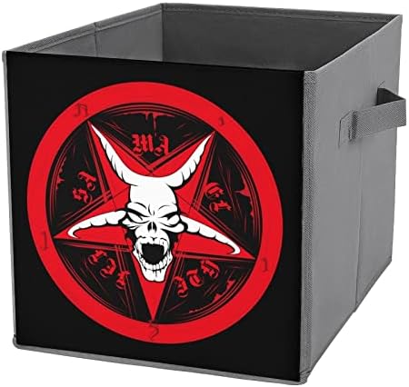 Sotona koza velike kocke Storage Bins sklopivi platnu kutija ormar Organizatori za police