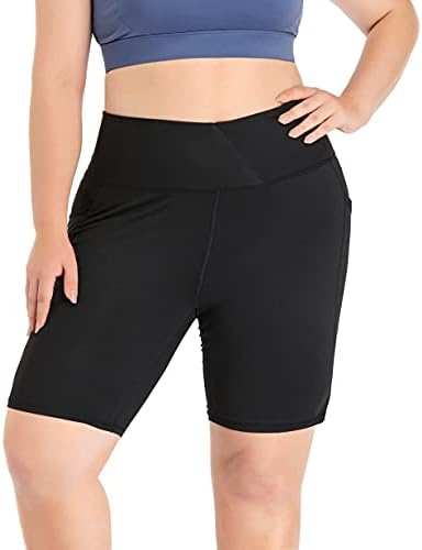 Zerdocejski ženski plus veličina 8 / 5 High struk Biker kratke hlače Yoga vježbanje kratke hlače Sportske