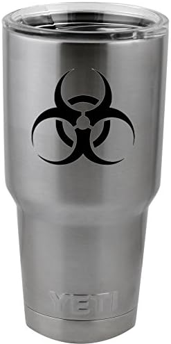 Opasnost od otrova opasnost Simbol logotip vinil naljepnica za naljepnicu za yeti šalicu Thermos pint stakla