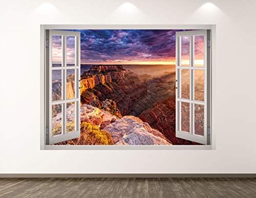 West Mountain Grand Canyon Zidna dekor Umjetnički dekor 3D prozor Pejzažna naljepnica Muralna dječja soba