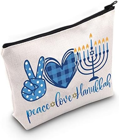 Levlo Happy Hanukkah kozmetička make up torbe Jevrejske poklone Idea mira Love Hanukkah šminka šminka patentne