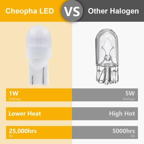 Cheopha T10 T5 klinaste baze LED pejzažne sijalice 194 168 W5W LED sijalice za vanjsku pejzažnu stazu Step