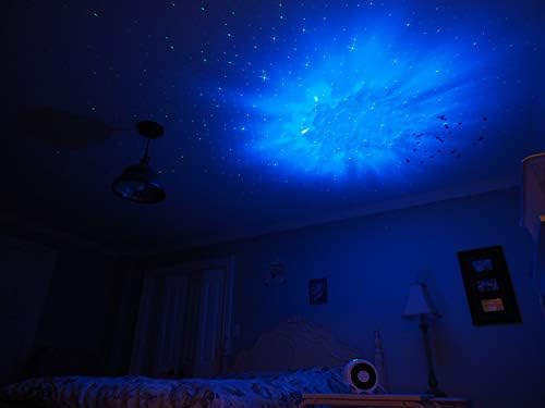Starry Star projektor, Galaxy projektor, Galaxy noćno svjetlo, Star Light projektor za uređenje spavaće sobe, Party ambijent poboljšajte jedinstvenom unakrsnom zvijezdom i oblakom