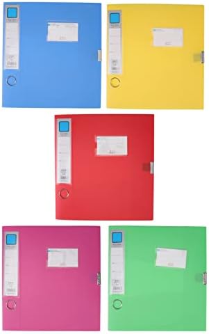 STOBOK 5kom fascikle datoteka Organizator plastičnih dokumenata šareni držači datoteka fascikle džepovi