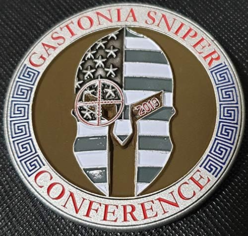 2019 Gastonia Sniper konferencija Custom Challenge Coin