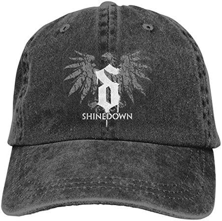 ETHAICO Unisex，negdje Shinedown，kaubojski šešir sportske bejzbol kape podesivi klasični pamučni šeširi za odrasle za muške žene crni