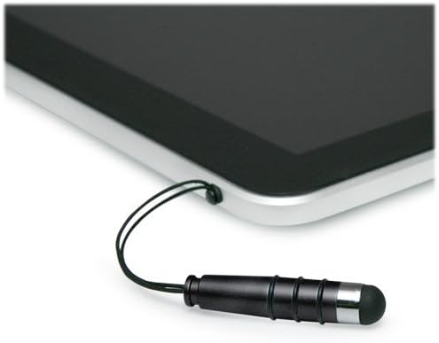 Boxwave Stylus olovkom Kompatibilan je s razrjeđivanim prijenosnim dodirom T-101-touch - mini kapacitivni olovka, mali gumeni vrh kapacitivne olovke - jet crna