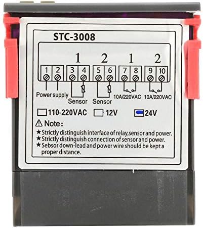 STC-3008 Dvostruki prikaz Dual NTC senzor sonde Digitalni regulator termostata