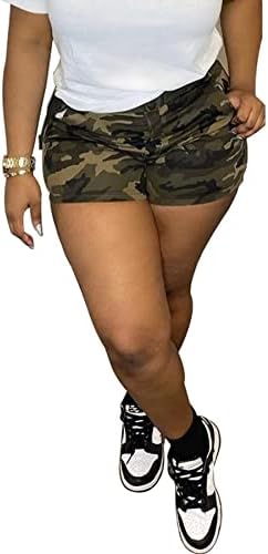 Vakkest Ženski Camo Cargo Kratke hlače Ležerne u trendovskom ljetnom joggeru Camuflage Ispiši kratke hlače