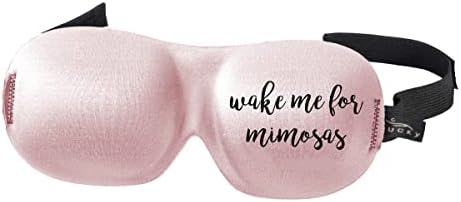 7.75 Ružičasta i crna probudi me za mimosas unisex maska ​​za spavanje