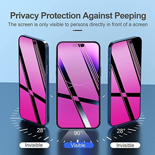 Heromiracle kompatibilan sa iPhoneom 14 Pro Max Zaštita ekrana za zaštitu ogledala efekat ogledala Anti-Spy