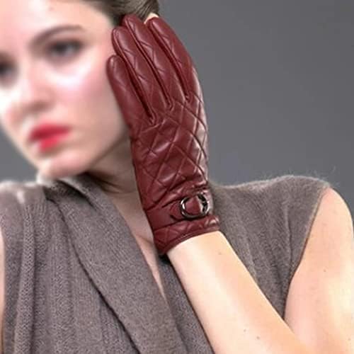 N / A kožne rukavice zimske dame vanjske rukavice za toplu vožnju ženske rukavice