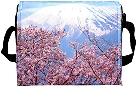Tbouobt izolirana torba za ručak za žene ručak za žene muškarci, japanski proljetni vulkan cvjetovi