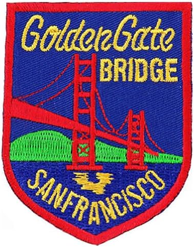 Zlatni kapijski most vezeni zakrpa San Francisco Iron-on Sivenir amblem