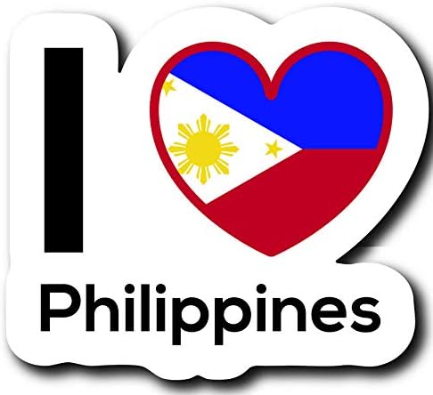 Ljubav Filipini zastava naljepnica naljepnica Početna Pride Putnički auto kamion Van Bumper Prozor Zid prijenosnog