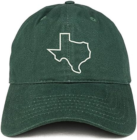 Trendy Prodavnica Odjeće Texas State Outline Vezena Kapa Za Šešir Od Brušenog Pamuka