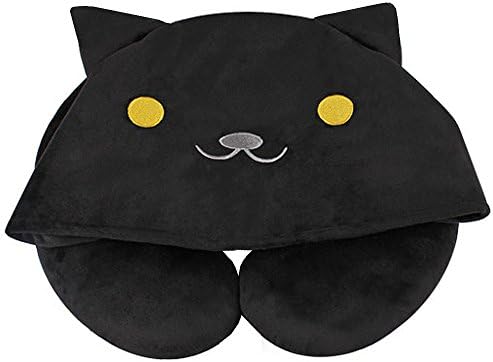 Mathewart Cartoon Cat U-u obliku plišanog jastuka za vrat jastuci sa kapuljačom