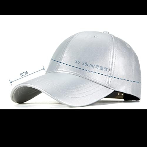 DHTDVD PU kožna kapa Casual suncobran kratki obod konjička kapa bejzbol kapa za muškarce i žene Casual šešir