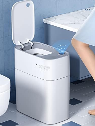 WODMB Automatski senzor za vreće Kan za smeće, 14L Kućna toalet Kuhinja Smart Trash može uske kupatilo smeće