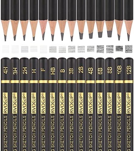 RVOGJP Professional Drawing Sketching pencil Set - 14 paketa art Drawing sketch Pencils, grafitne olovke,