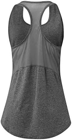 Fulilyeo ženski rezervoar za vježbanje seksi atletska košulja plus veličine mrežice za leđacke bez leđa