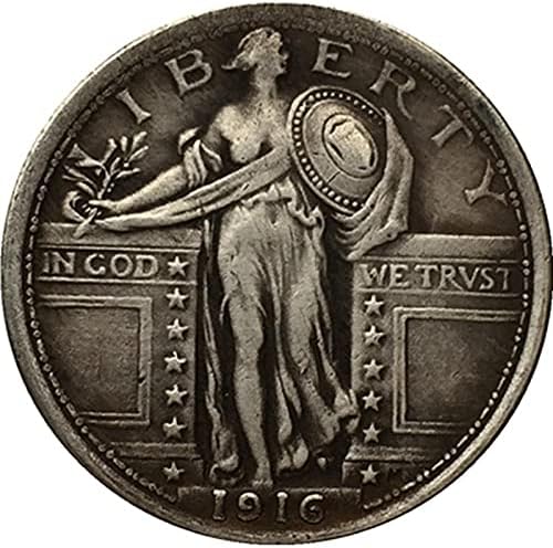 Komemorativni kovani CryptoCurrency FAVORY COIN 1916 Američki liberty Eagle Silver-poblikovani tvrdi kopija