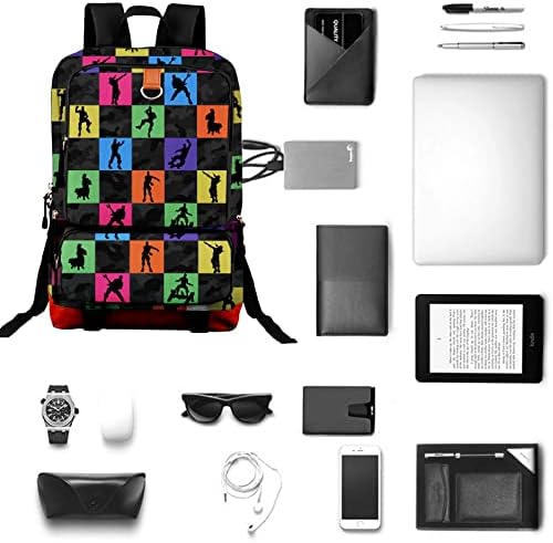 TvMpkix Travel Happpack, laptop knjiga Računarska torba Veliki kapacitet Lagani školski ruksak Vodootporni