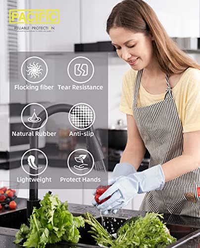 PACIFIC PPE 12 pari rukavica za pranje posuđa, gumene rukavice od 12 inča, plave kuhinjske rukavice, dugačke