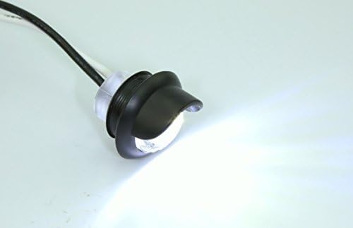 LED pogodnost ljubaznosti ili svjetlo registarske tablice - Mini okrugla LED s kapuljačom - prečnik 3/4 - vodootporan, kompaktan kamion sa 12VDC, Auto, RV, osvjetljenje aviona