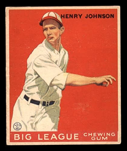 1933 Goudey 14 Henry Johnson Boston Red Sox VG / Ex + Red Sox
