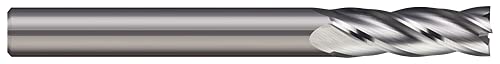 Micro 100 AEMM-030-4 kvadratni krajnji mlin, 3 mm rezač prečnika, 8 mm LOC, 4 Fl, 6 mm Prečnik drške, 57