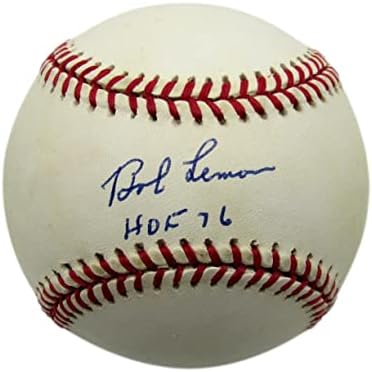 Bob limun hof autogramirani / upisani OAL bejzbol Indijanci PSA / DNK 177769 - AUTOGREMENA BASEBALLS