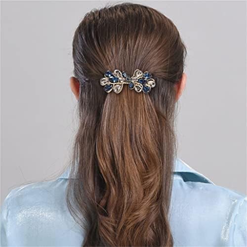 Lhllhl Headdress Crystal Clip za kosu Ženska Spring Clip Klip za kosu Luk Horizontalni isječak Elegantna