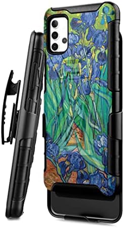 Capsule Case kompatibilan za Galaxy A32 5G [Vojni razreda Shoot otporan na teške carke Chickstand Cleaning Clip Holster Black Case Cover] za Samsung Galaxy A32 5g sav prevoznik