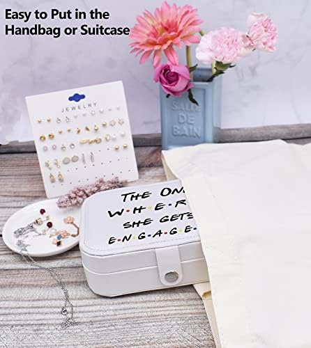 Plišani baršun putna kutija za nakit sitnice Organizator za pohranu slučaj-zaručnički poklon za žene-nevjesta