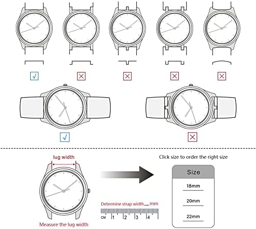Sandein Watch Bands - Silikon Brzo izdanje Mekani gumeni zamjenski remen za sat - kompatibilan sa 18 mm,